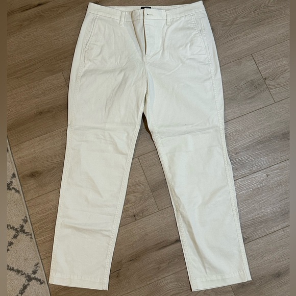 J.Crew Girlfriend Chino Pants White - Picture 1 of 3